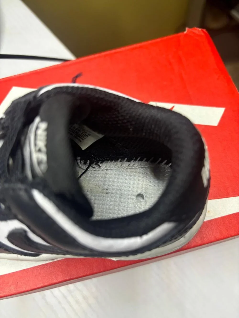 Toddler Size 5C - Nike Dunk Low Black White Leather